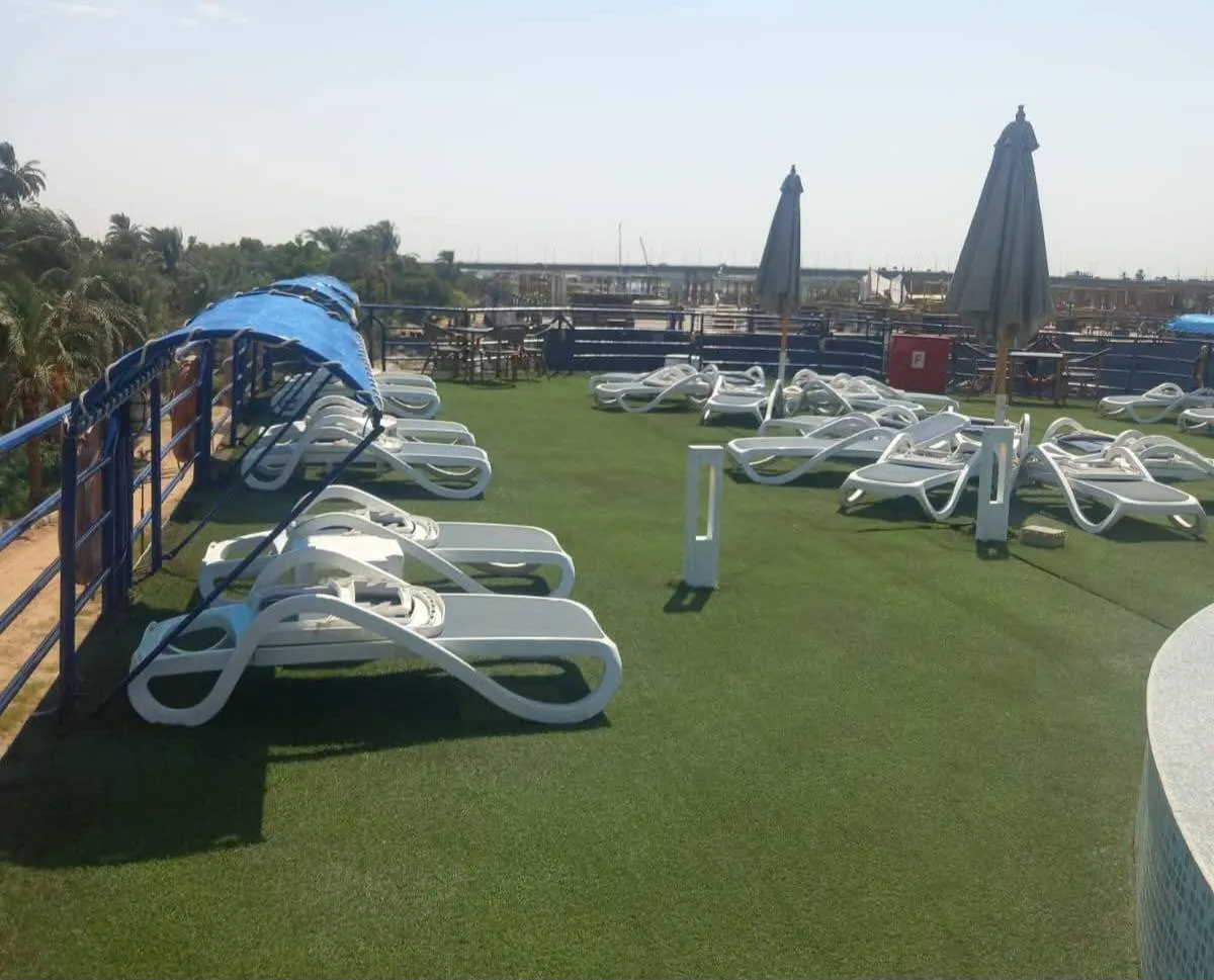 Sun deck of the Kira Nile Cruise Nile cruise